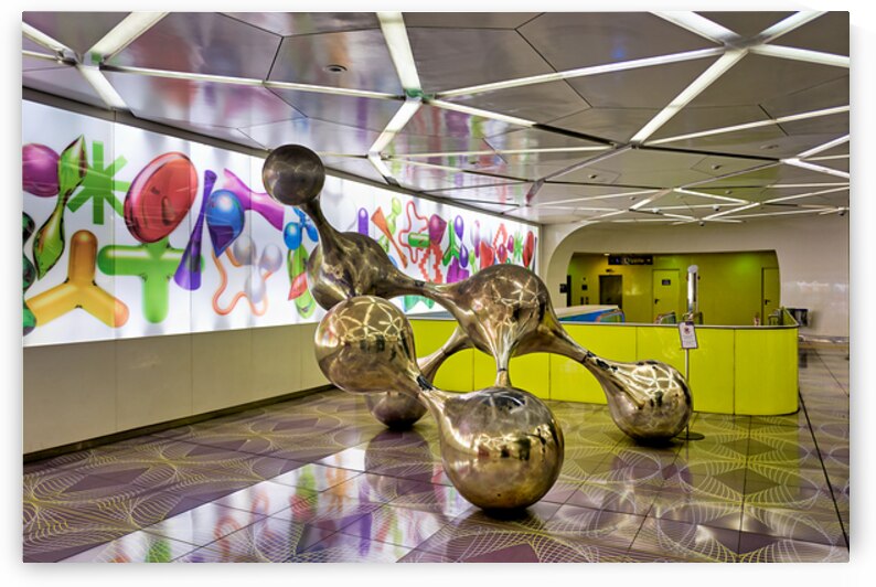Artwork at Universita metro subway station in Naples Campania It by Marco Brivio
