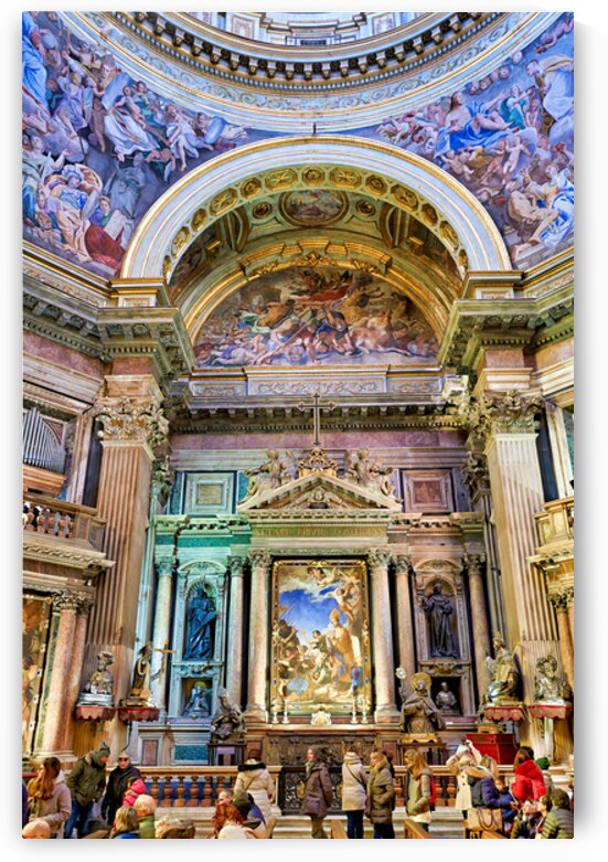 Visitors explore Naples Cathedral in Campania Italy by Marco Brivio