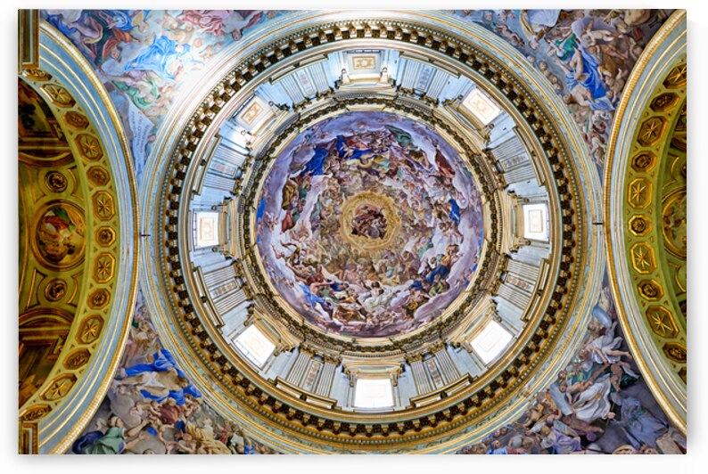 Detailed view of the dome in Naples Cathedral in Italy at midday by Marco Brivio