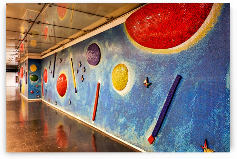 Artwork at metro subway station in Naples Campania Italy by Marco Brivio