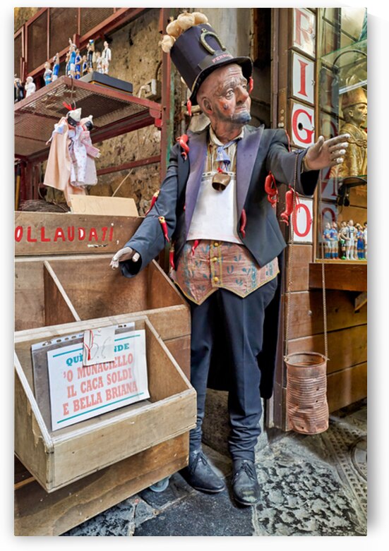 Statues of the christmas nativity scene in naples campania italy by Marco Brivio