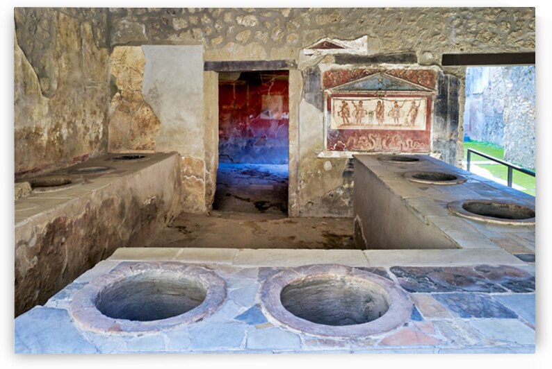 History of ancient Roman city of Pompeii in Naples Campania Ital by Marco Brivio