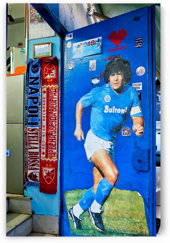 Diego Maradona tribute at Quartieri Spagnoli in Naples Campania by Marco Brivio