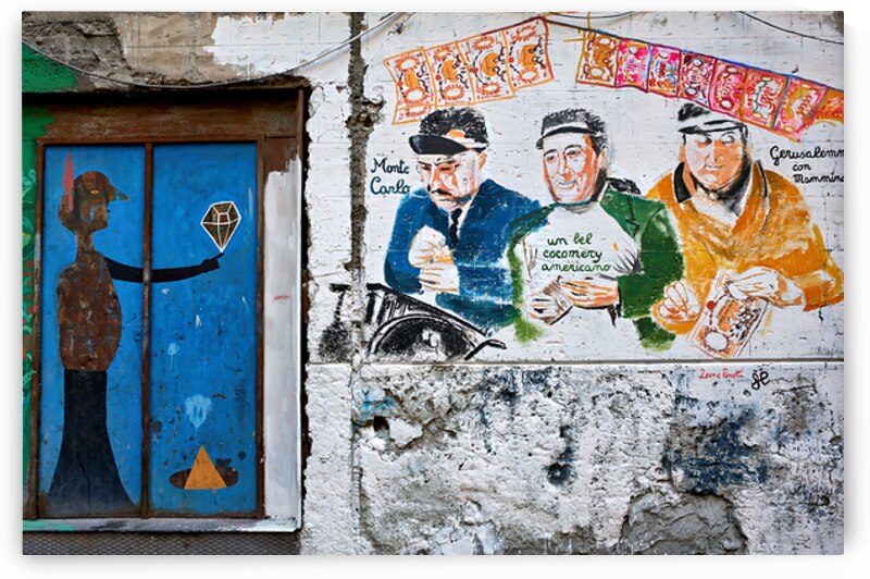 Street art in Quartieri Spagnoli reflects local culture in Naple by Marco Brivio