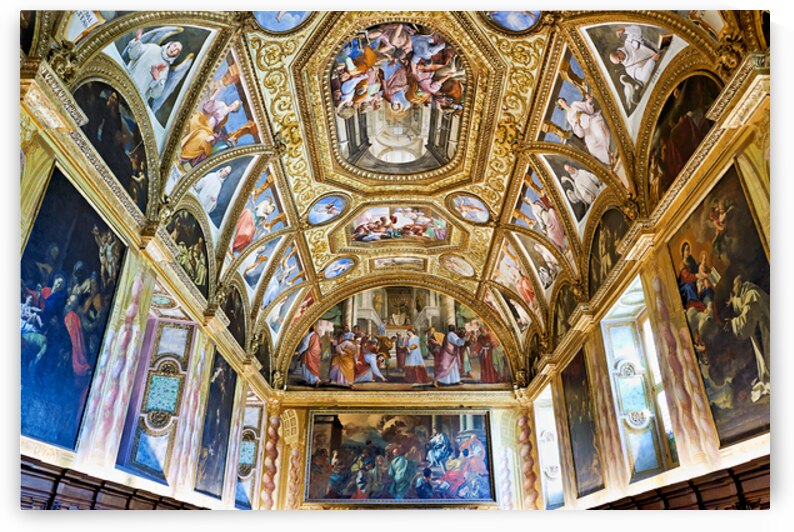 Discovering the stunning ceiling art at Certosa di San Martino by Marco Brivio