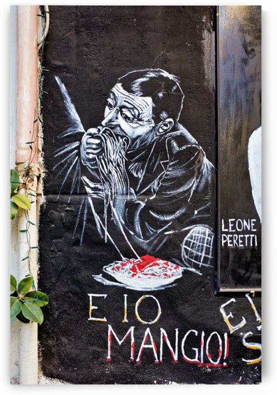 Graffiti of Neapolitan actor Toto in Quartieri Spagnoli Naples by Marco Brivio