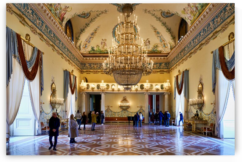 Visitors explore Museo di Capodimonte in Naples Campania Italy by Marco Brivio