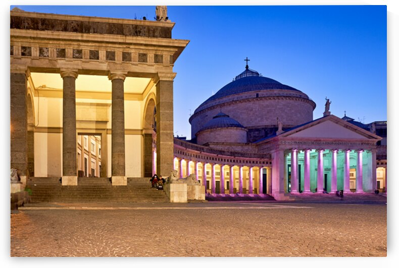 Sunset at Basilica di San Francesco di Paola Naples by Marco Brivio