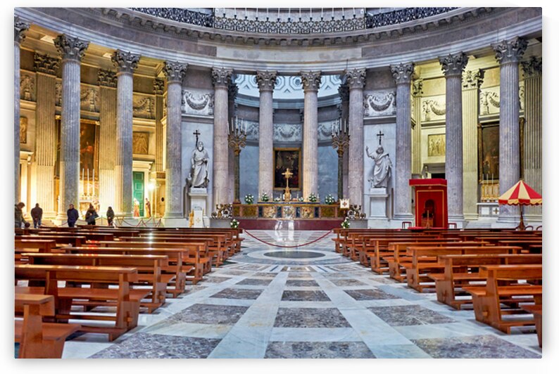 Interior of Basilica Reale di San Francesco di Paola by Marco Brivio