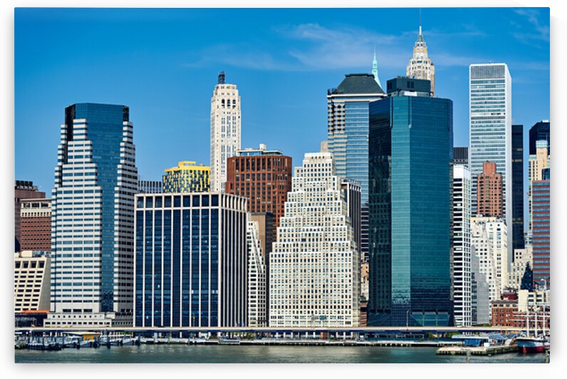 Skyline view of Manhattan in New York on a clear day by Marco Brivio