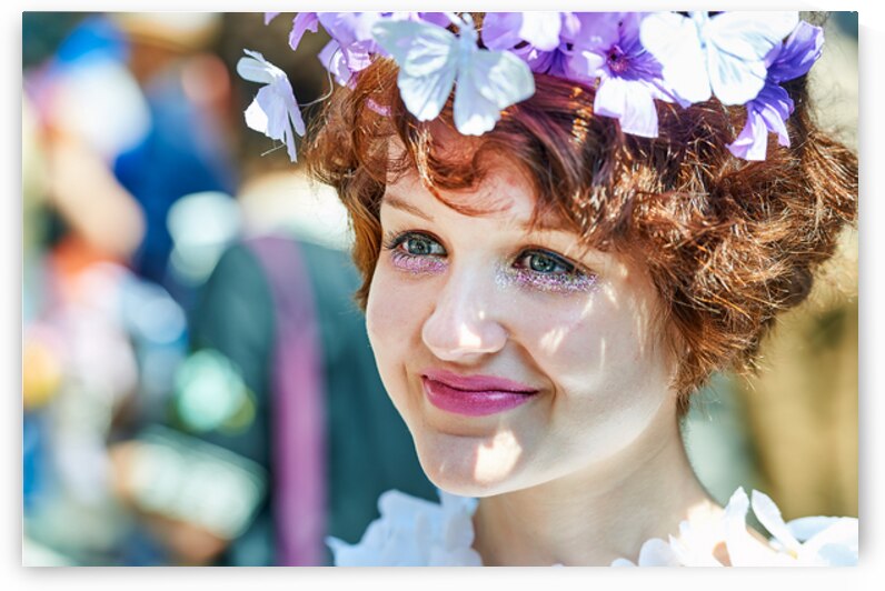 Easter parade in Manhattan with people celebrating and enjoying  by Marco Brivio