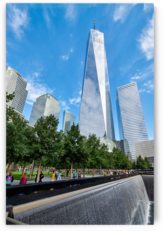 Visitors explore 911 Memorial Museum and One World Trade by Marco Brivio