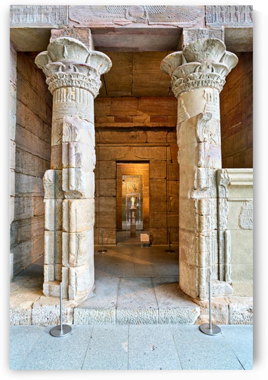 Visit to temple of dendur in metropolitan museum of art in new y by Marco Brivio