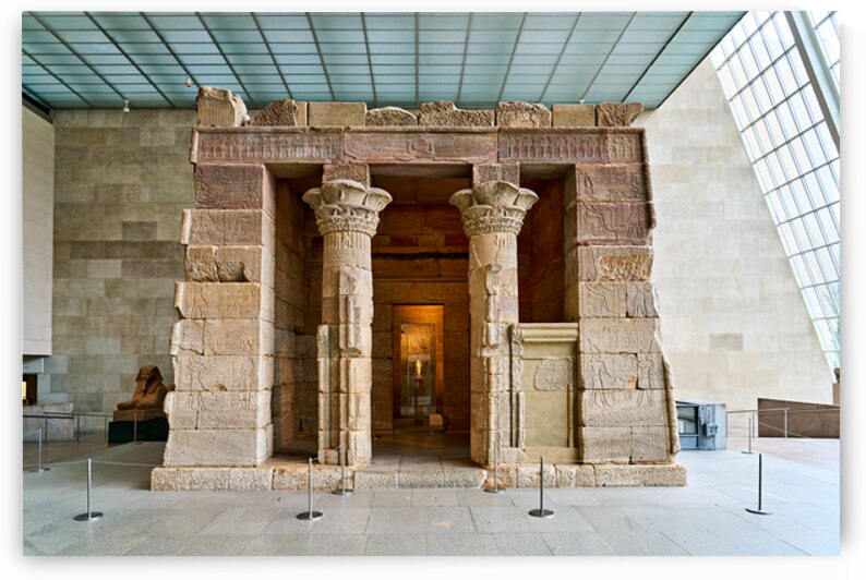 Visit to the temple of dendur in the metropolitan museum of art by Marco Brivio