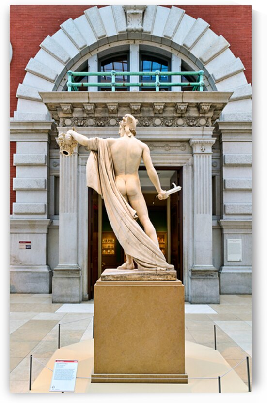 Perseus holds Medusas head at Metropolitan Museum of Art in New by Marco Brivio