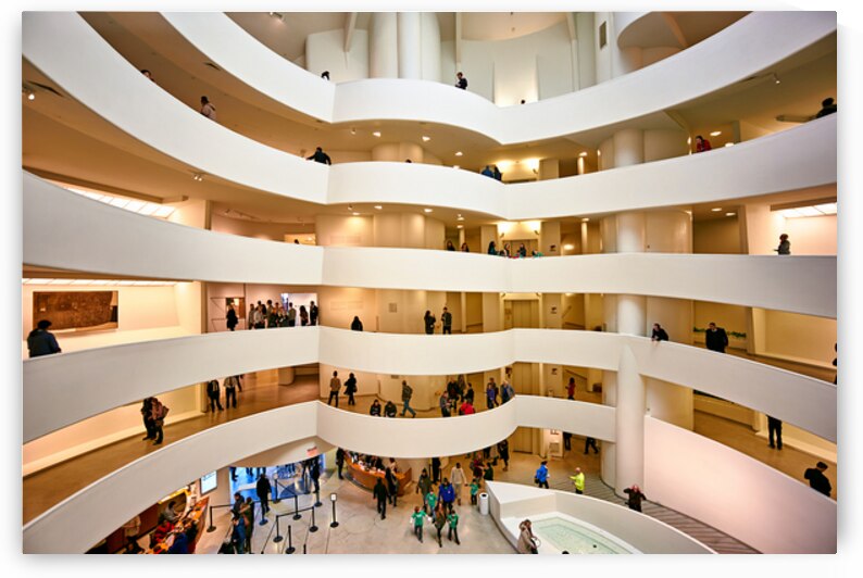 People walk and observe art in the Solomon R by Marco Brivio