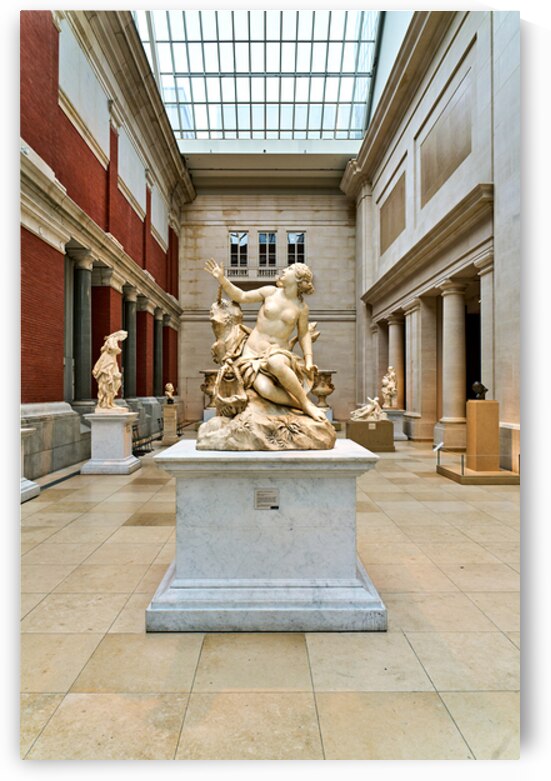 Sculpture of Andromeda with sea monster at the Metropolitan Muse by Marco Brivio