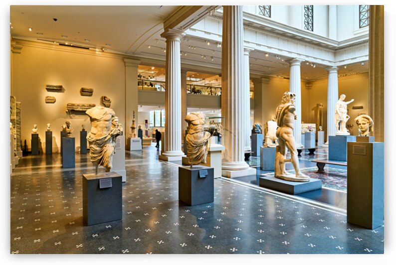 Visitors explore Greek and Roman galleries at the Met by Marco Brivio