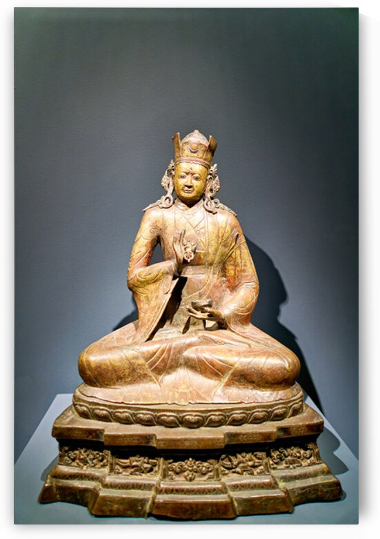 Sculpture of seated figure in Asian Art Gallery at Metropolitan  by Marco Brivio