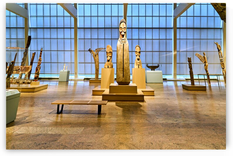 Oceanic art displays at the Metropolitan Museum of Art in Manhat by Marco Brivio