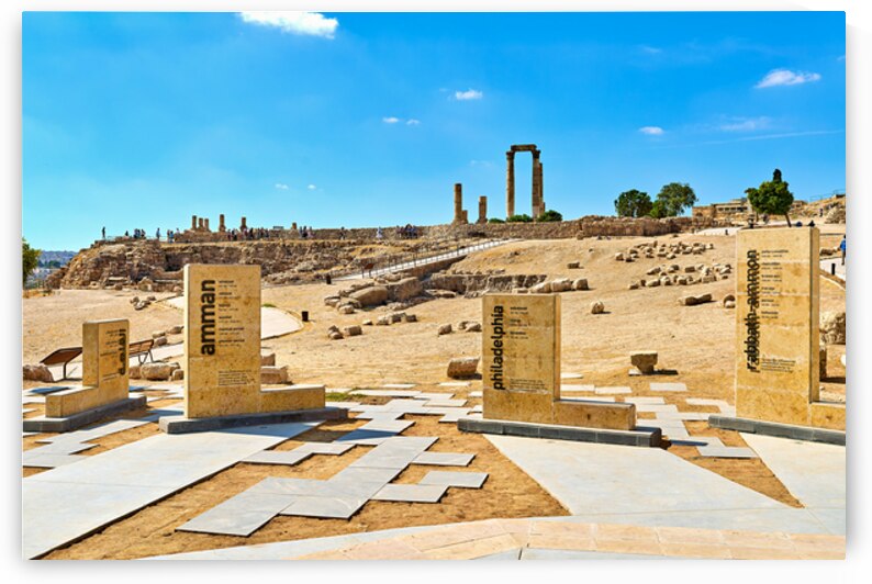 Exploring the Citadel in Amman Jordan during bright daylight by Marco Brivio