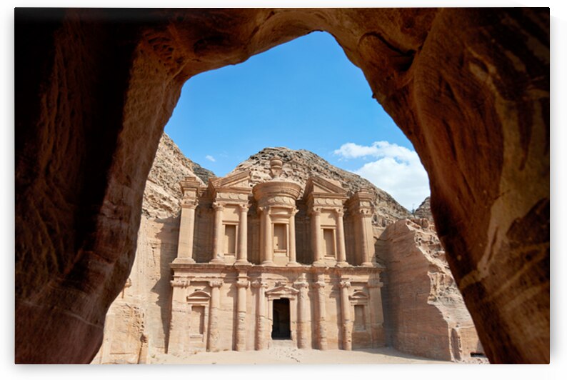 Exploring Ad Deir at Petra archaeological site in Jordan by Marco Brivio