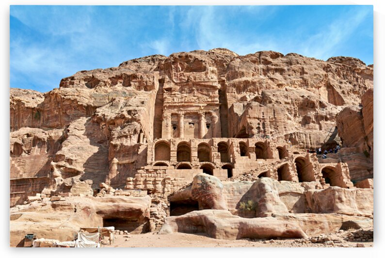 Exploring Urn Tomb in Petra Jordan at the Royal Tombs site by Marco Brivio
