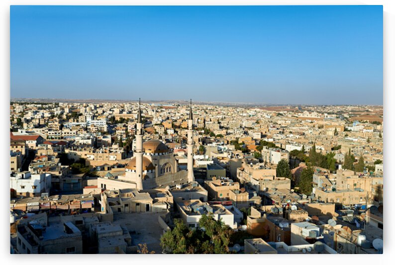 High view of Madabas cityscape in Jordan by Marco Brivio