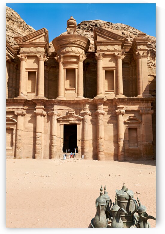 Visiting Ad Deir at Petra archaeological site in Jordan by Marco Brivio