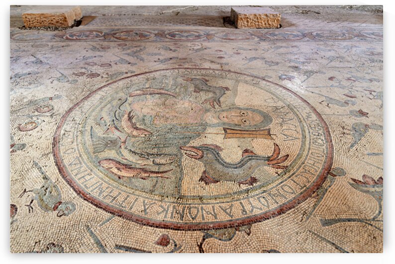 Mosaics in the apostles church of madaba in jordan by Marco Brivio