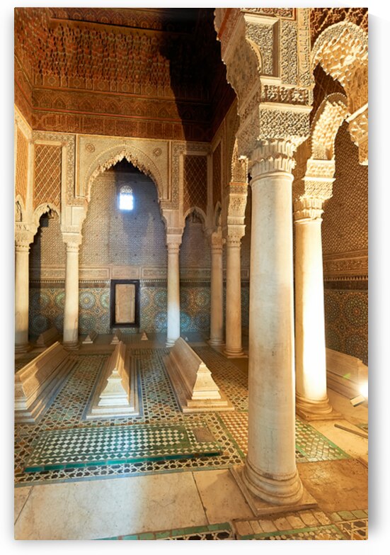 Exploring Saadian tombs in Marrakesh Morocco at royal necropoli by Marco Brivio