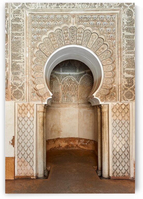 Marrakesh offers a view of the architecture at Madrasa Ben Youss by Marco Brivio