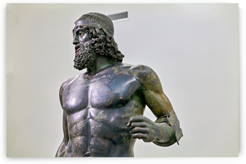 Riace bronze statue a in reggio calabria at the national museum by Marco Brivio
