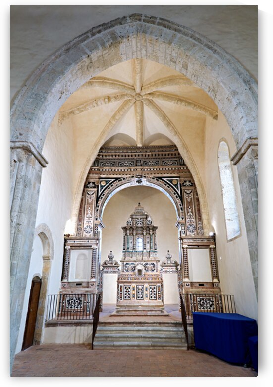 Baroque altar of Saint Francis of Assisi church in Gerace Calab by Marco Brivio