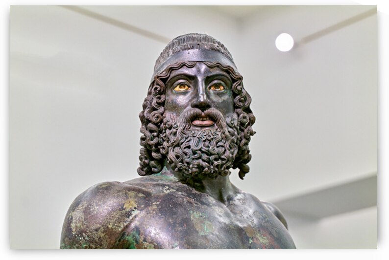 Riace Bronzes statue A at National Museum of Magna Grecia in Ita by Marco Brivio