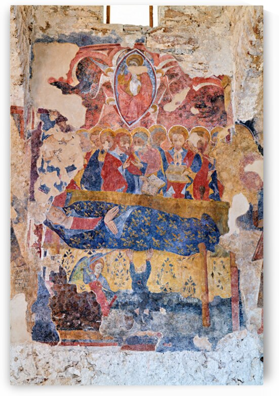 Frescoes in Cattolica di Stilo church in Calabria Italy by Marco Brivio