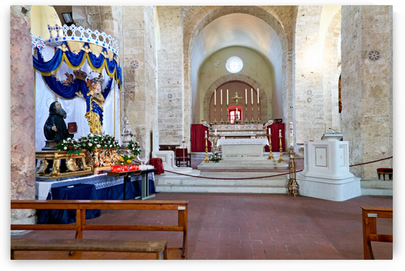 Interior view of Norman Cathedral in Gerace Calabria Italy by Marco Brivio