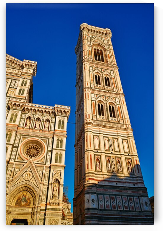 Campanile di Giotto stands tall beside Florence Cathedral in Tus by Marco Brivio