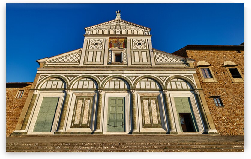 Visit basilica di san miniato in florence tuscany during clear w by Marco Brivio