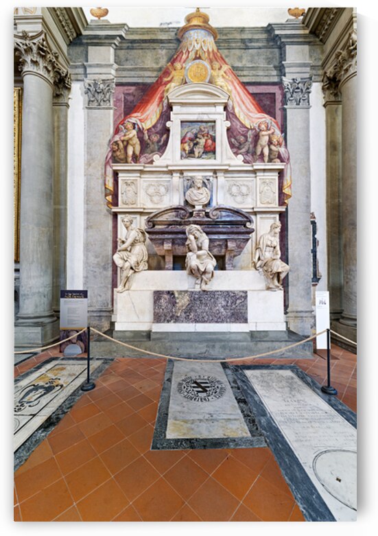 Visit to Basilica di Santa Croce in Florence with Michelangelos by Marco Brivio