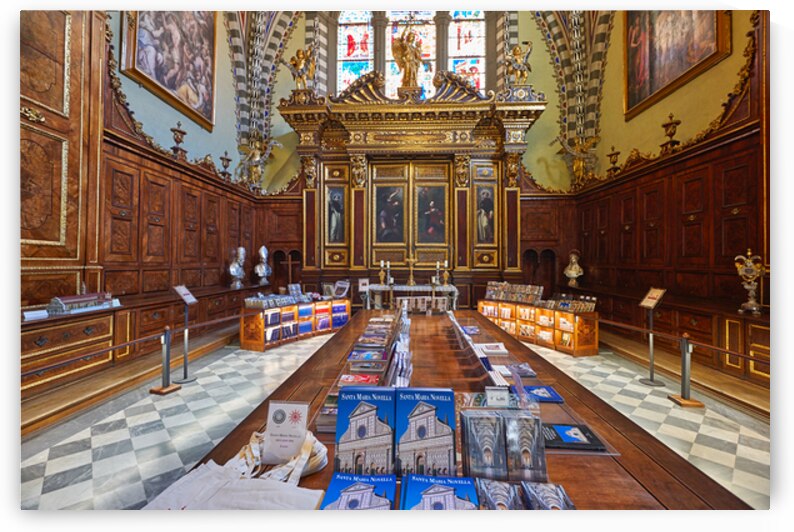 Visitors explore the interior of Santa Maria Novella in Tuscany by Marco Brivio