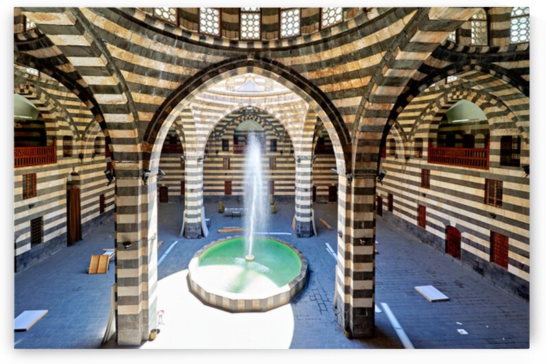 Khan Asad Pasha in Old City of Damascus during daylight hours by Marco Brivio