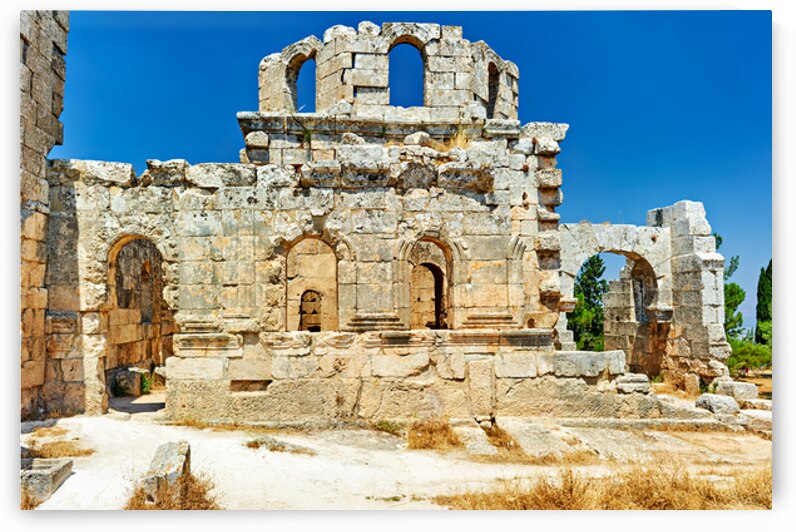 Church of Saint Simeon Stylites in Syria shows ancient stone rui by Marco Brivio