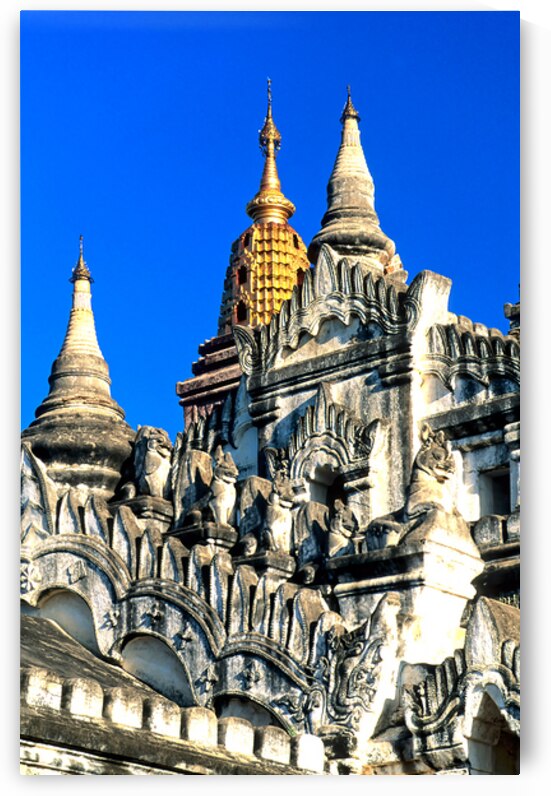 Visit to Ananda Paya in Bagan Myanmar under clear blue sky by Marco Brivio