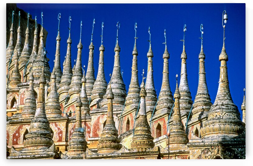 Mohnyin Thambuddhei Paya has many stupas near Monywa by Marco Brivio