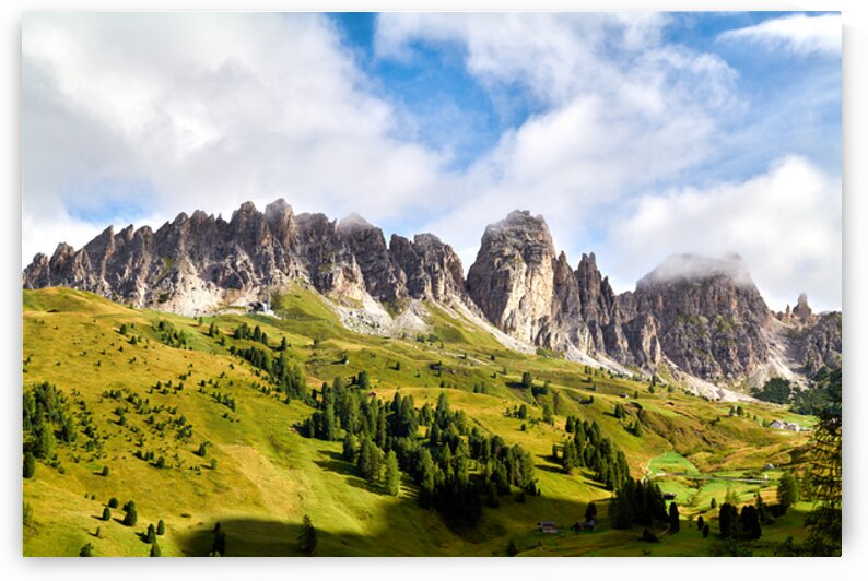 Hiking in puez odle natural park in val gardena italy by Marco Brivio