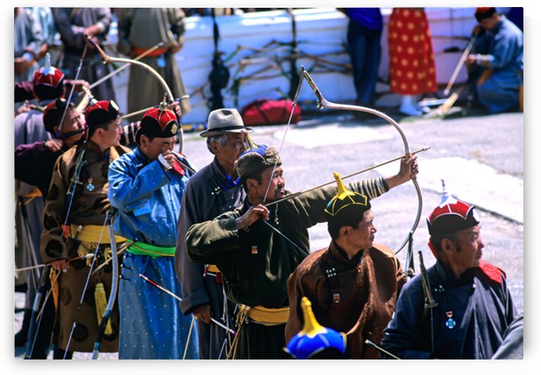 Archers compete at Naadam festival in Ulaanbaatar by Marco Brivio