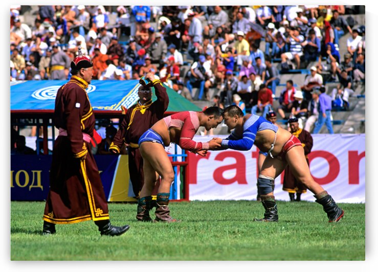 Naadam festival wrestling competition in Ulaanbaatar Mongolia by Marco Brivio