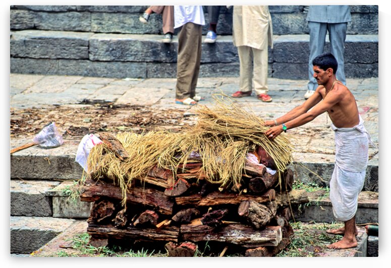 Cremation ceremony at Pashupatinath in Kathmandu Nepal by Marco Brivio