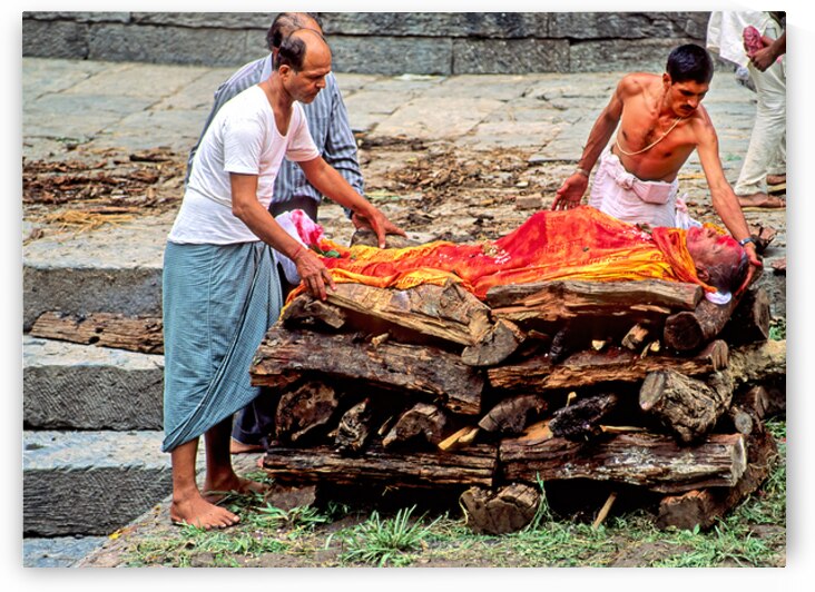 Cremation ceremony in Pashupatinath Kathmandu Nepal by Marco Brivio